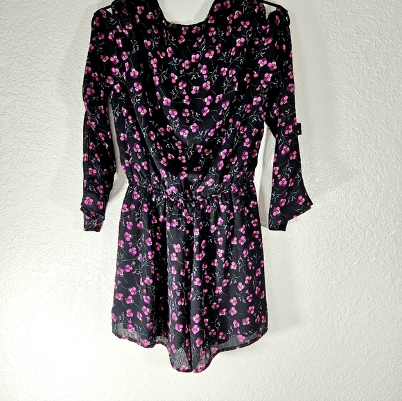 Entro Cherry Blossom Flower Design Romper Unitard - Picture 10 of 11